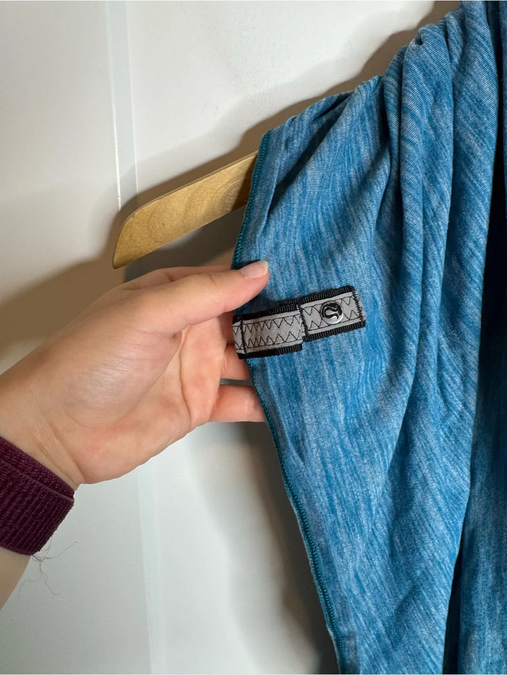 Lululemon Vinyasa Scarf Wrap Rulu Heathered Tofino Teal Blue